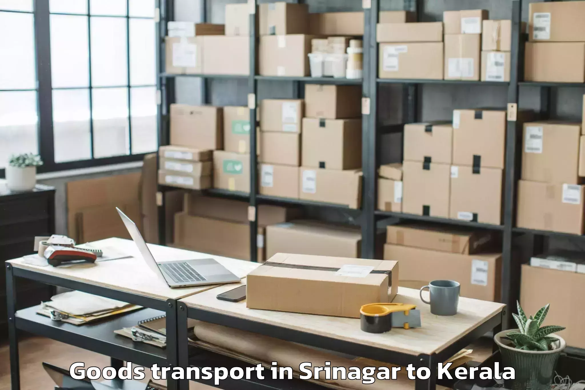 Book Srinagar to Venjaramoodu Goods Transport Online